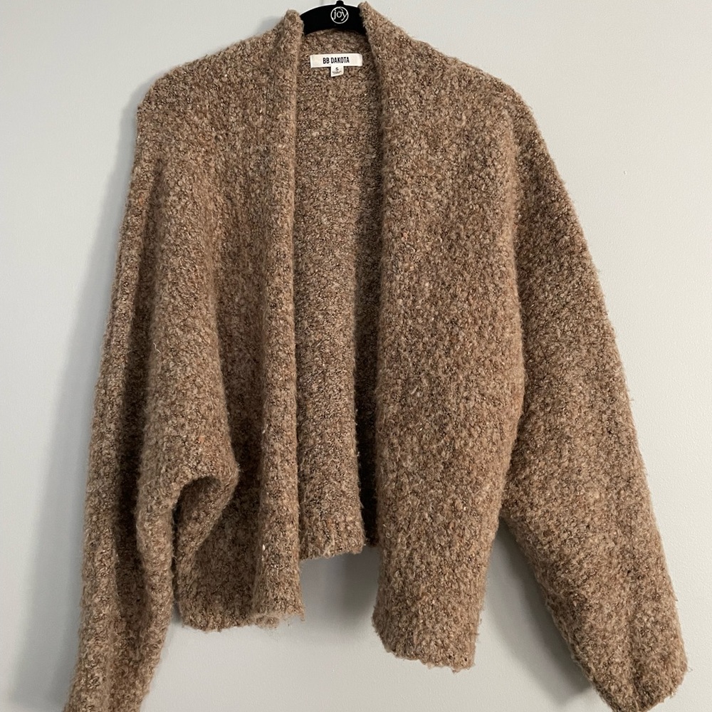 BB Dakota Comin' In Cozy Wool-Blend Cardigan